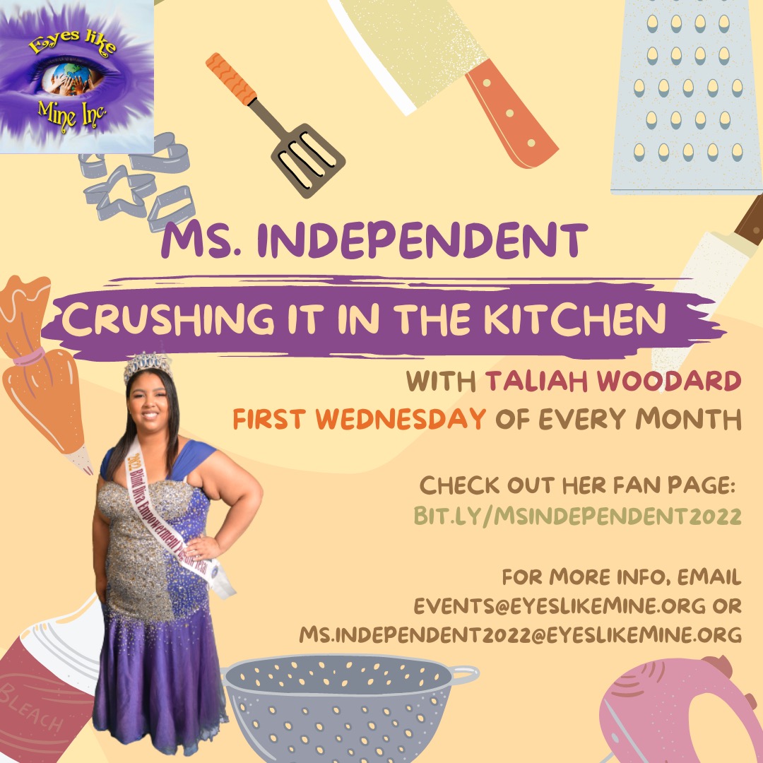 Flyer of Ms. Independent Crushing in the Kitchen