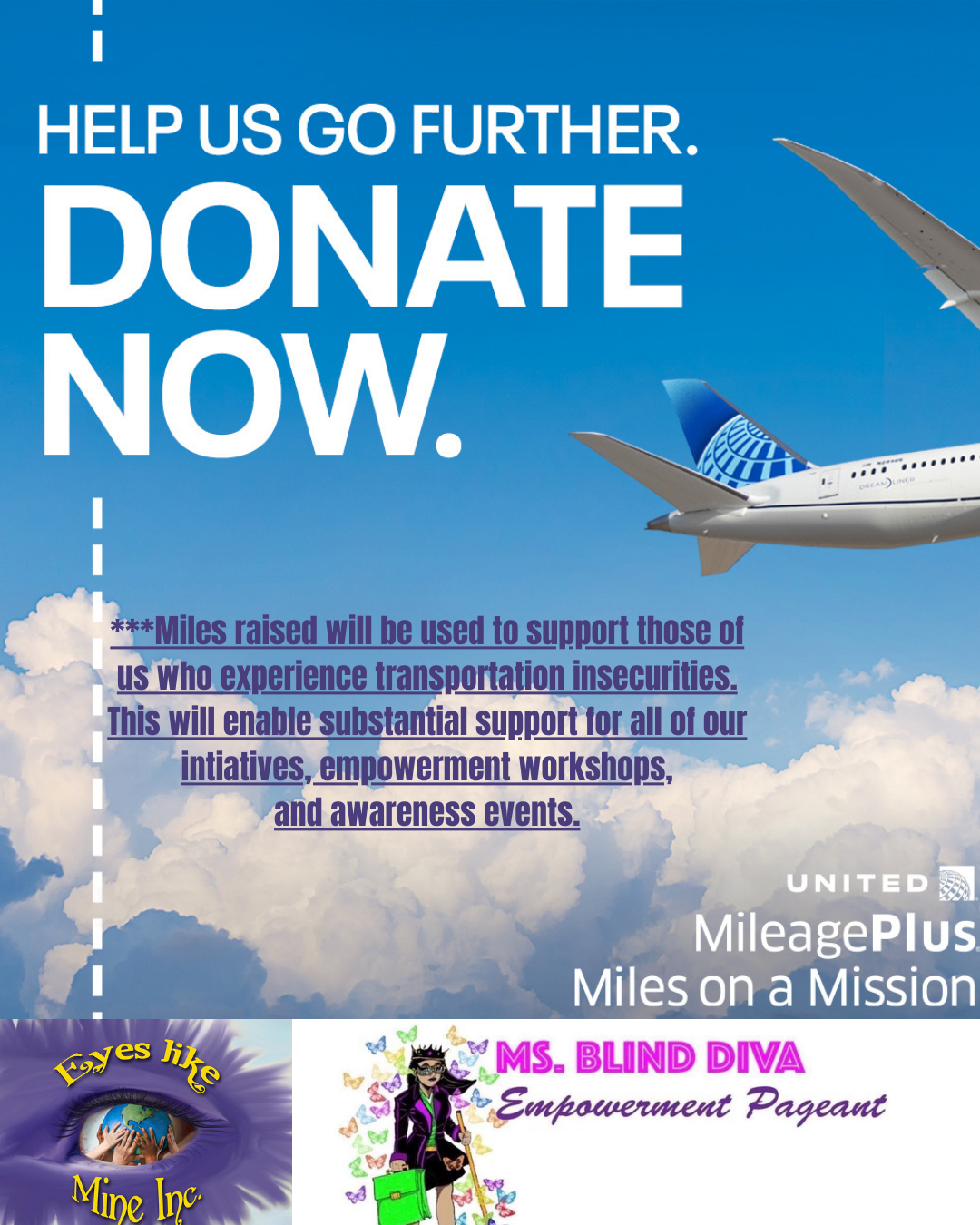 Miles on a Mission flyer